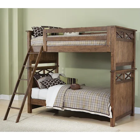 Twin Over Full Bunkbed with Ladder